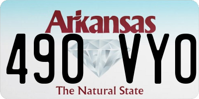 AR license plate 490VYO