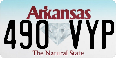 AR license plate 490VYP