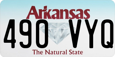AR license plate 490VYQ