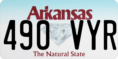 AR license plate 490VYR