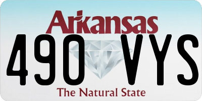 AR license plate 490VYS
