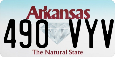 AR license plate 490VYV
