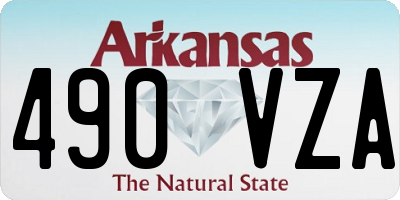 AR license plate 490VZA