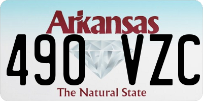 AR license plate 490VZC