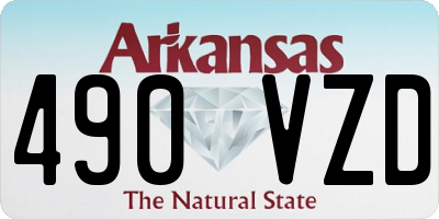 AR license plate 490VZD