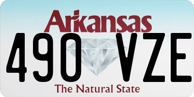 AR license plate 490VZE