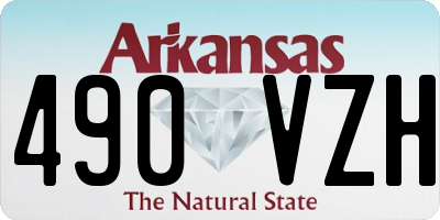 AR license plate 490VZH