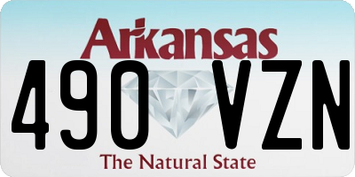AR license plate 490VZN