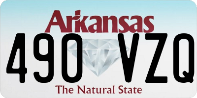 AR license plate 490VZQ