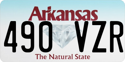 AR license plate 490VZR