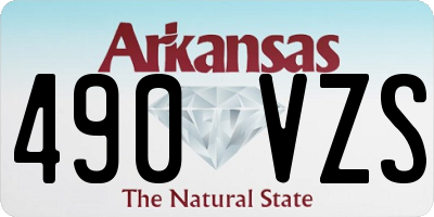AR license plate 490VZS