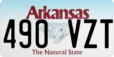AR license plate 490VZT