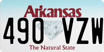 AR license plate 490VZW