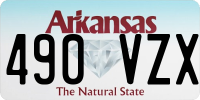 AR license plate 490VZX