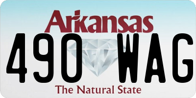 AR license plate 490WAG
