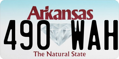AR license plate 490WAH