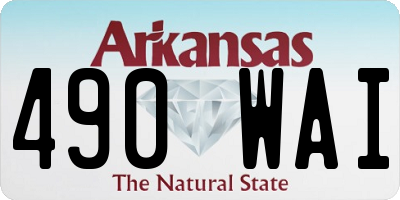 AR license plate 490WAI