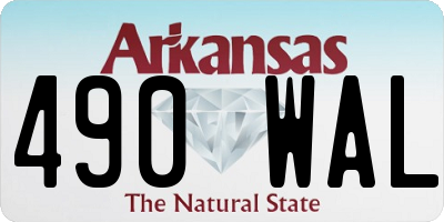 AR license plate 490WAL