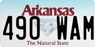 AR license plate 490WAM
