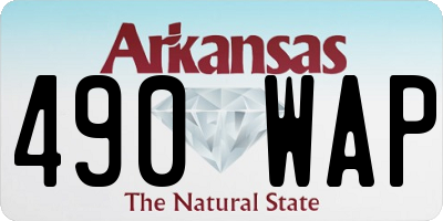 AR license plate 490WAP
