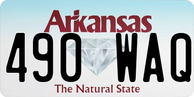 AR license plate 490WAQ