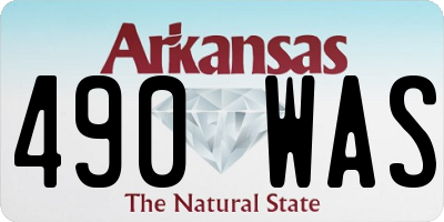 AR license plate 490WAS