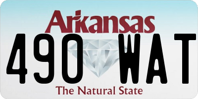 AR license plate 490WAT
