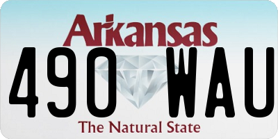 AR license plate 490WAU