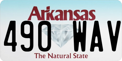 AR license plate 490WAV