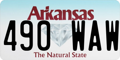 AR license plate 490WAW