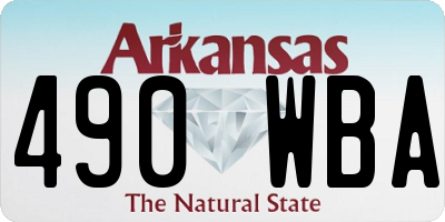 AR license plate 490WBA