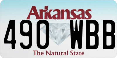 AR license plate 490WBB