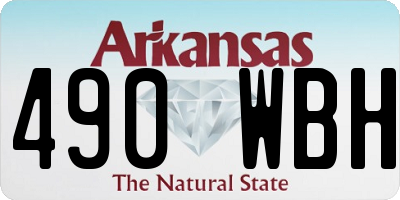 AR license plate 490WBH