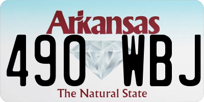 AR license plate 490WBJ