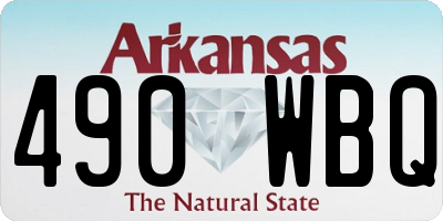 AR license plate 490WBQ