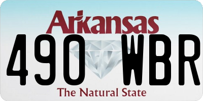 AR license plate 490WBR