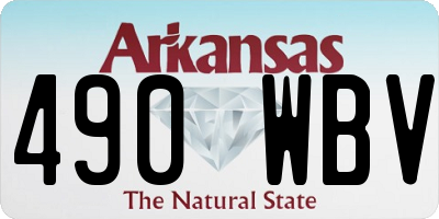 AR license plate 490WBV