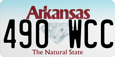 AR license plate 490WCC