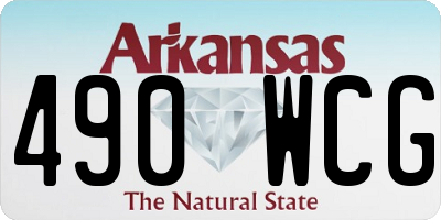 AR license plate 490WCG