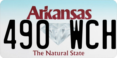 AR license plate 490WCH
