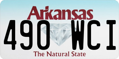 AR license plate 490WCI