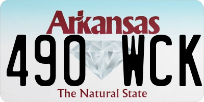 AR license plate 490WCK