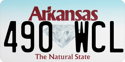 AR license plate 490WCL