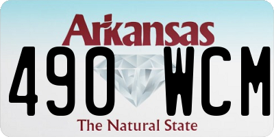 AR license plate 490WCM