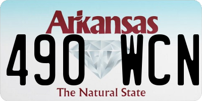 AR license plate 490WCN