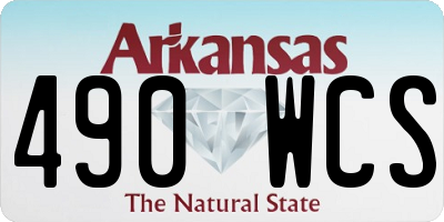 AR license plate 490WCS