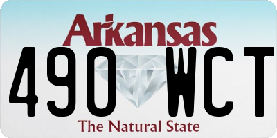 AR license plate 490WCT