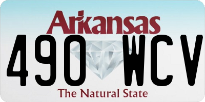 AR license plate 490WCV