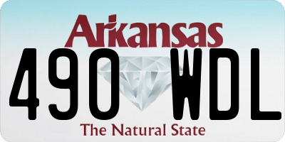 AR license plate 490WDL