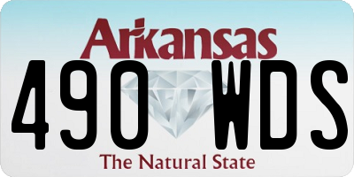 AR license plate 490WDS